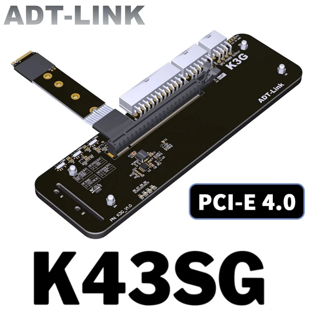 Nvme Adaptador Usb para Pcie K43sg 4.0 Pci-e Pci-e m Key Cabo de Extensão Egpu para Nuc Itx Stx Motherboard Laptop pc 4.0×16