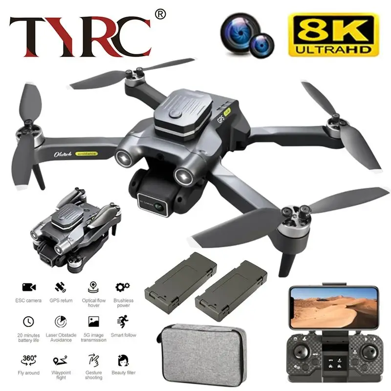 

TYRC 8K Professional Drone 6K HD Aerial Photography Quadcopter Remote Control Helicopter 5000 Meters Distance Avoid Obstacles
