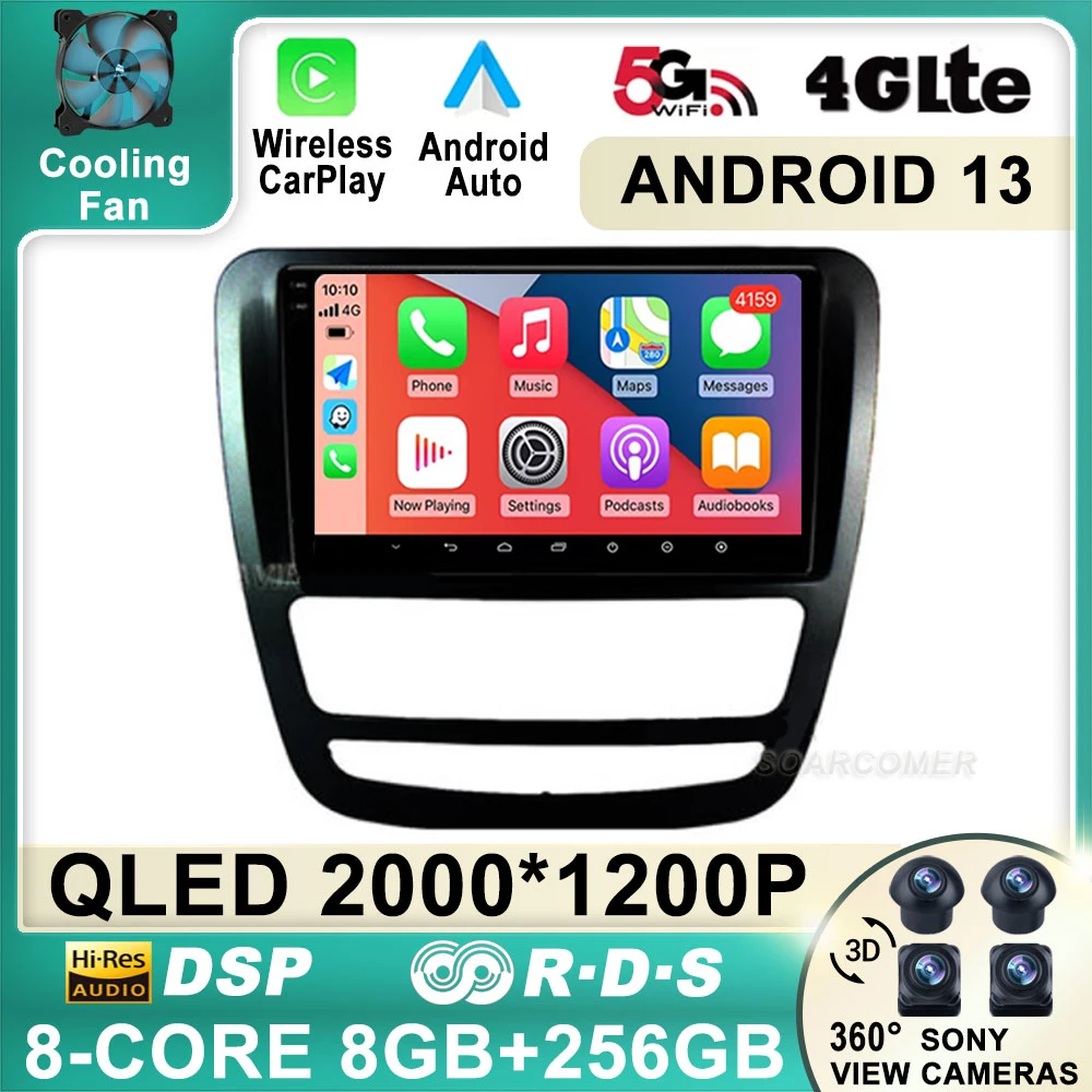 

Android 13 For JAC T6 T8 2015 2016 2018 2022 2021 GPS Navigation Car Radio Video Player Headunit Stereo WIFI 4G BT QLED NO 2 DIN