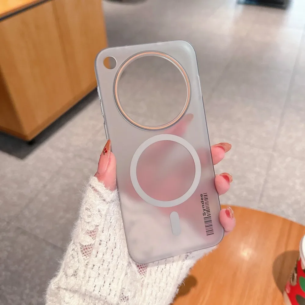 Transparent Magnetic Wireless Charging Protective Case - Hard Shell Back Cover