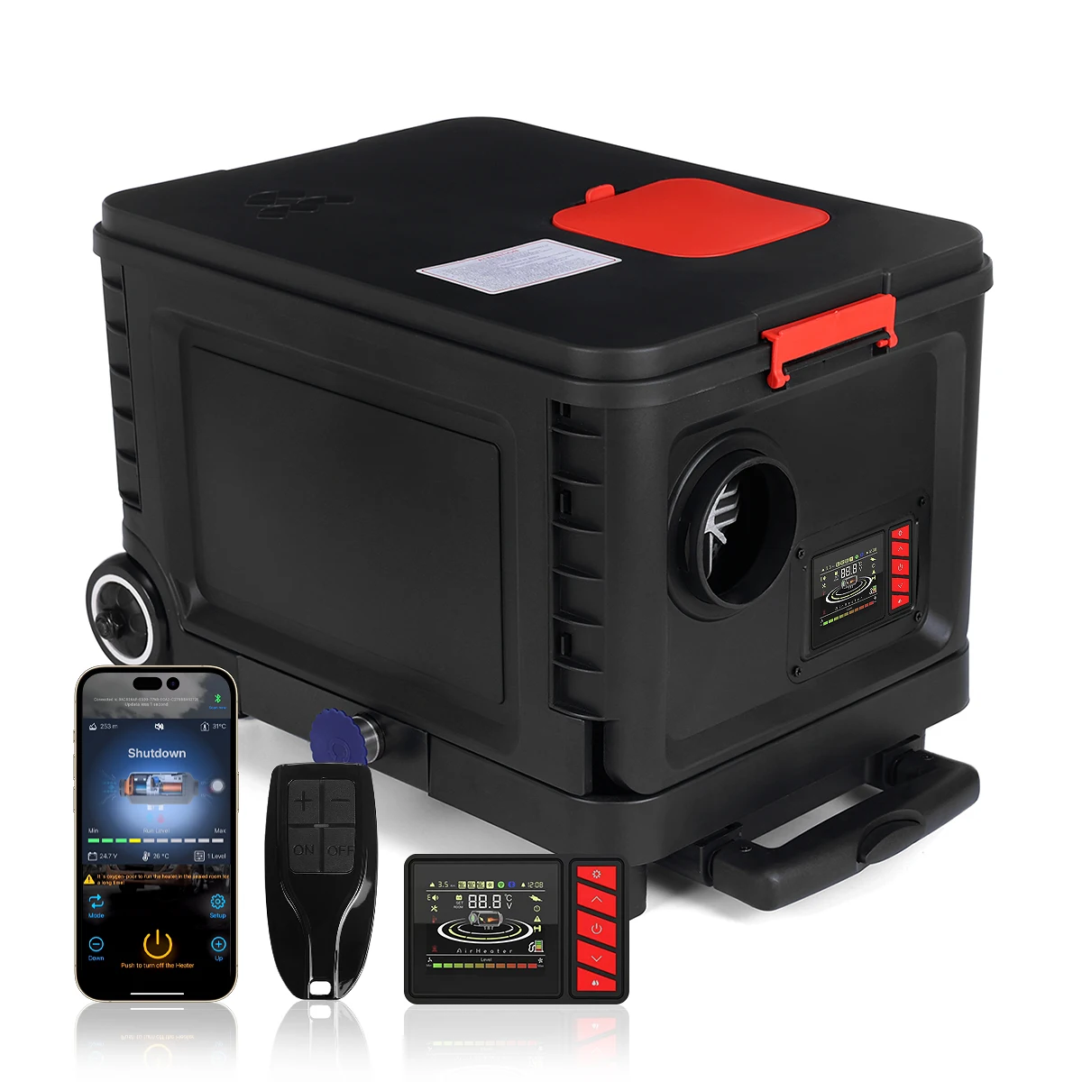 Chauffage Diesel 5-8 KW 12/24V 220V Bluetooth APP, Réchauffeur D'Air