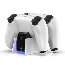 

Fast Charger for PS5 Wireless Controller USB Type-C Dual Charging Cradle Dock Station for Sony PlayStation 5 Joystick Gamepad