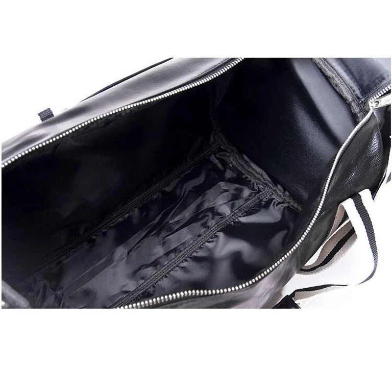 PU Sport Gym Bag Women Men Shoulder Bags Fitness Yoga Training Waterproof Travel Bag Handbag Daily Handbag Shoes Storage Pocket