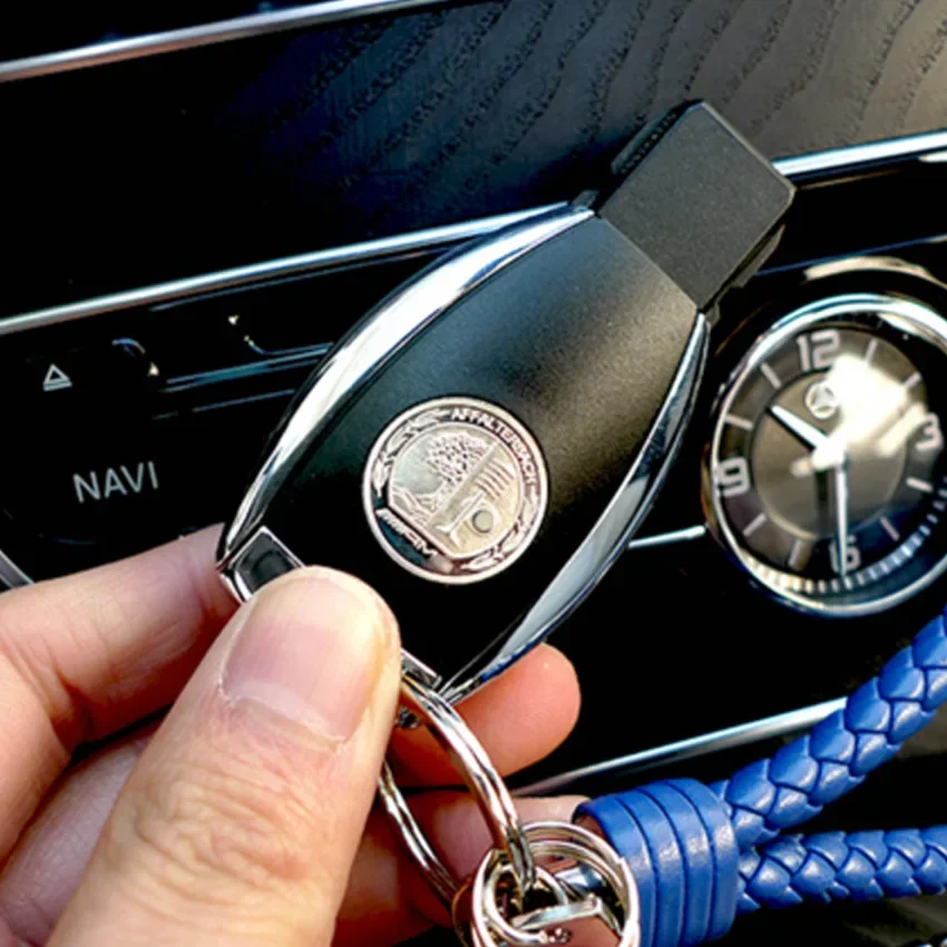 Key Case Fob Cover Key Cover Folding Car Key Shell Car Key Shell For Mercedes-Benz AMG W210 W212 E63 W202 W205 W207 AMG GT GLS G63 A-Class C-Class E-Class CLA GLA GLC