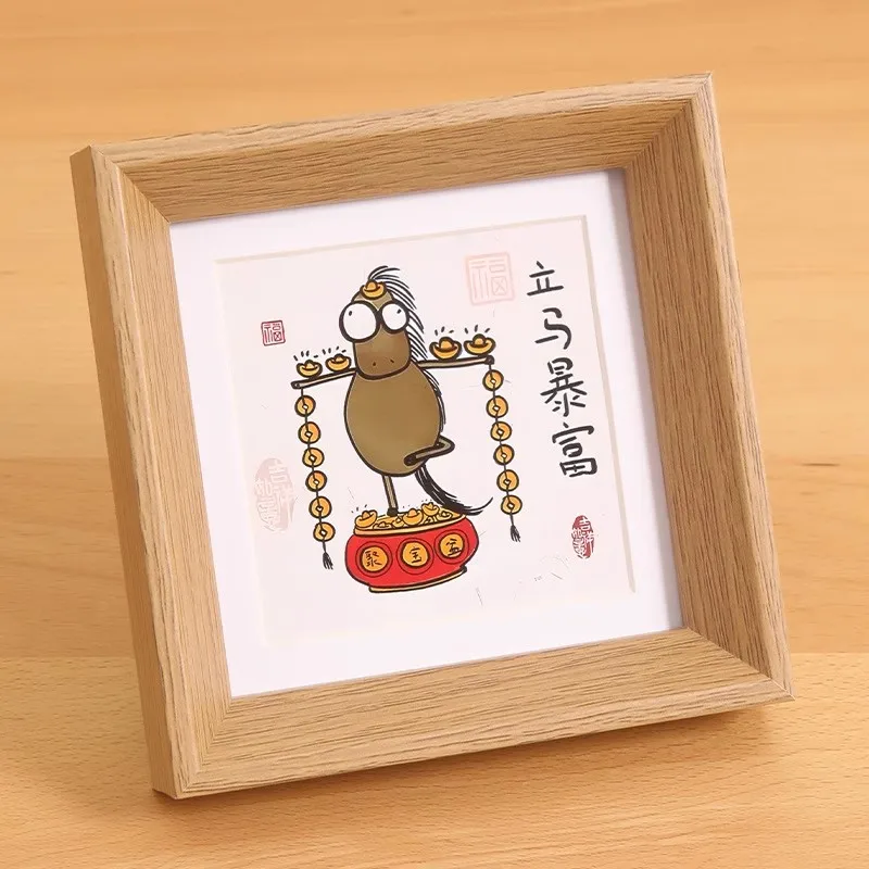 Elegant Wooden Photo Frame for Tabletop Display - Perfect for Weddings, Baby and Family Portraits, Wall Décor