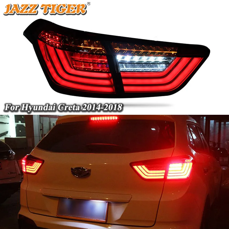 

Rear Running Lamp + Brake Light + Reverse + Dynamic Turn Signal Car LED Taillight Tail Light For Hyundai Creta 2014 - 2020