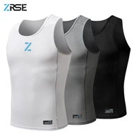 Men Cycling Vest Base Layer Summer Bicycle Clothing Jersey Sleeveless Women MTB Road Bike Clothes Mesh Underwear White Black 1