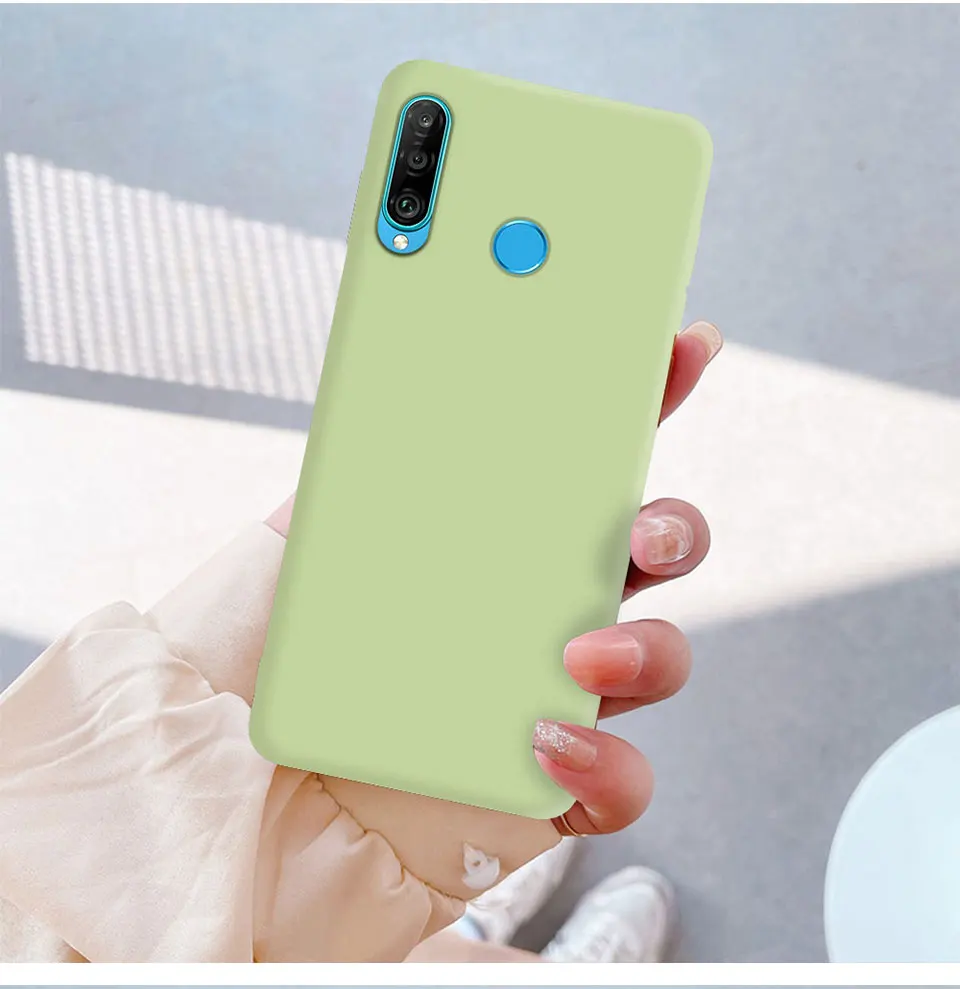 Flüssigsilikon-Handyhülle für Huawei P30 lite P40 lite E Y6 Y7 Y9 Prime 2019 Y6P Y7P Y8S P Smart 2019 P Smart Z Cover Fundas – Detail 9