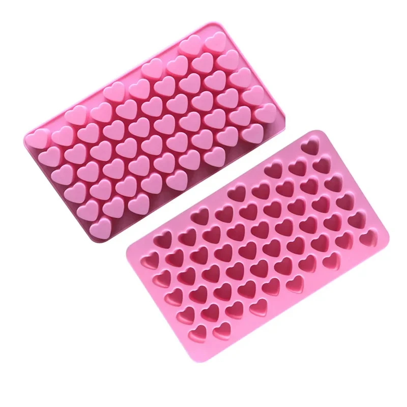 3D Heart Shape Silicone Candle Mold DIY Small Love Candy Cake Chocolate Baking Mould Ice Tray Food Safe Kitchen Supplies aromatherapy candle mold cake mold silicone mold silicone candle molds silicone candle mold candle mold beeswax mold