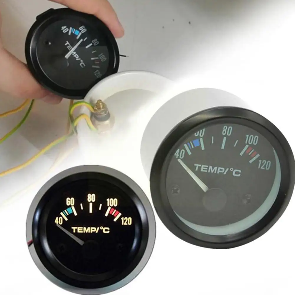 2" 52mm Digital Car Water Temp Temperature Gauge 12V Meter Pipe Temp