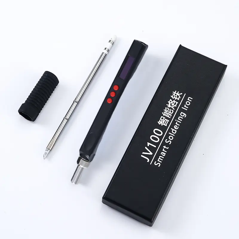 JV100 T12 OLED Mini Electric Soldering Iron Kit PD USB-C Repair Tool Adjustable Temp Portable Solder Welding Station Heat Pencil image 2