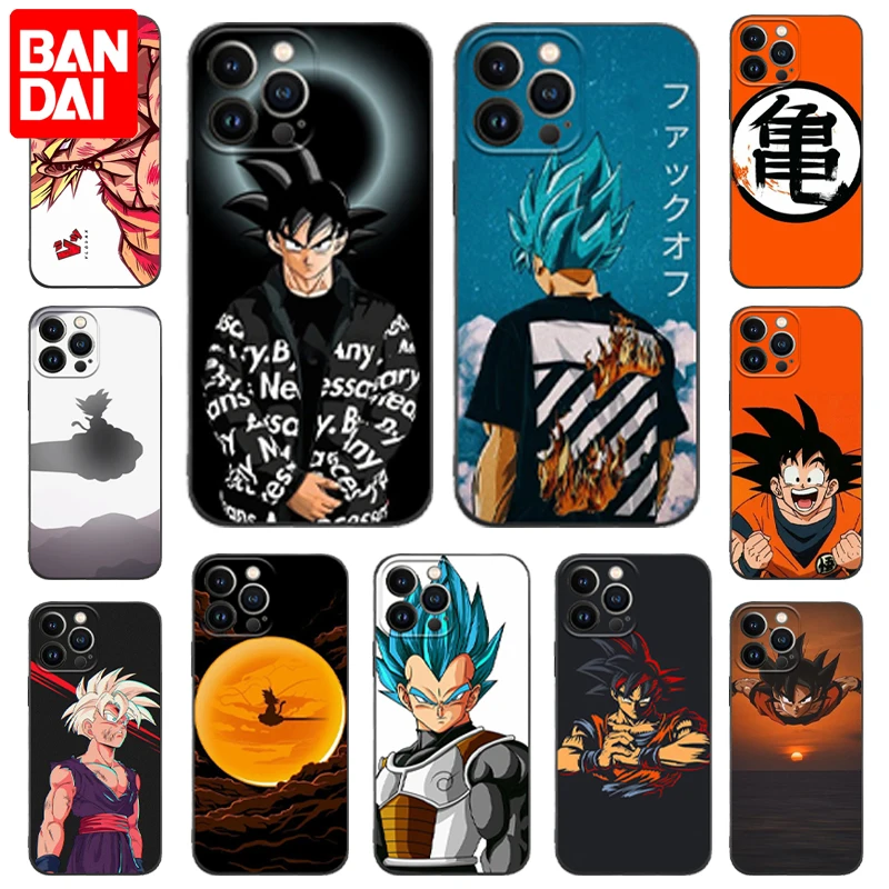Чехол для телефона Bandai Dragon-Ball-Z Son-Goku iPhone 13 12 Pro Max 11 Mini XS X XR 7 8 Plus мягкий чехол из ТПУ |