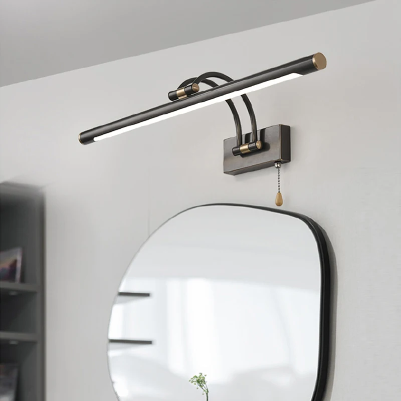 

American LED mirror headlight modern simple makeup bathroom hardware bedside lamp wall lamp mirror lamp lighting