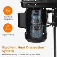 Benchtop Drill Press, 2.5Amp Benchtop Drill Machine with 5 Speed Adjustable, 8 Inch Swing Distance 0-45° Tiltling Tabletop 2