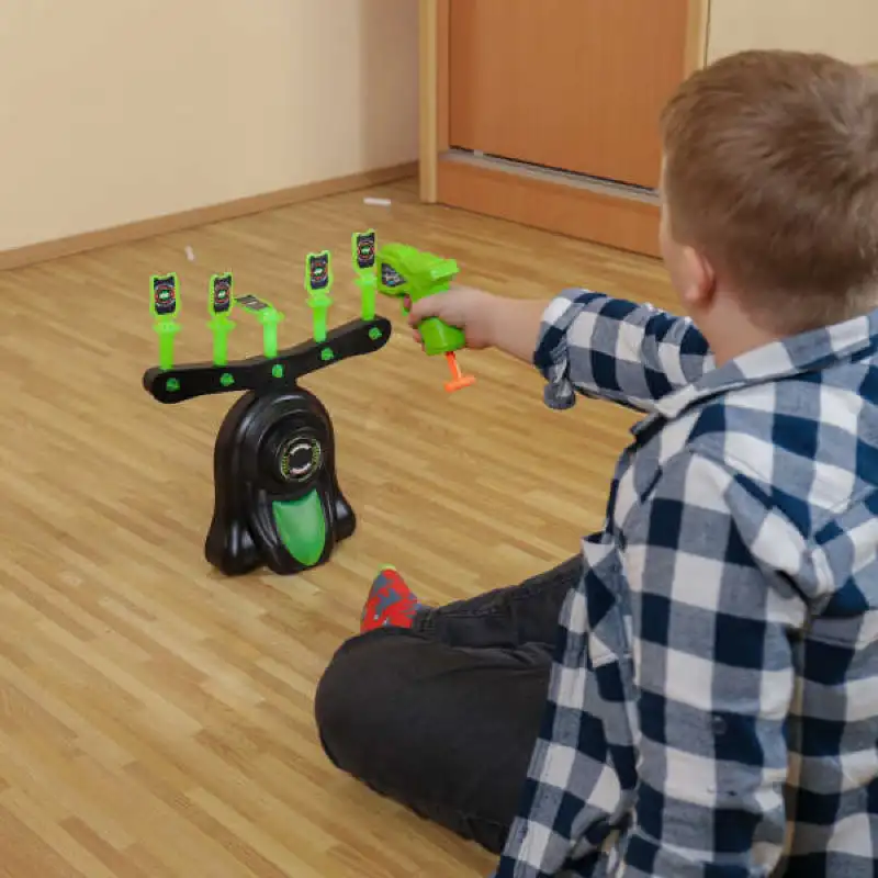 Glow-in-the-Dark Shooting Target Practice Kids Shooting Toy Gun Set Electric Hovering Target Toy Set Gift Choice
