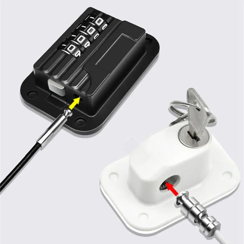 Description Picture 3 of item4-Wheel Punch-free Baby Safety Refrigerator Drawer Door Cabinet Code Lock Number Locks Smart Lock Padlock