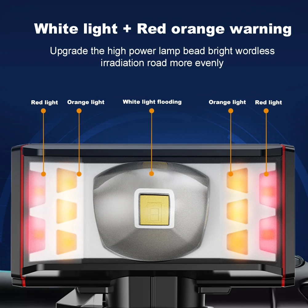 2600/5200mAh LED Bike Handlebar Flashlight USB Rechargeable Cycling Flashlight Waterproof Outdoor Bike Headlight Bicycle Parts