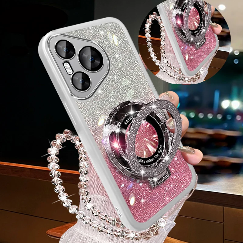Glitter Crystal Bracelet Phone Holder Case Cover