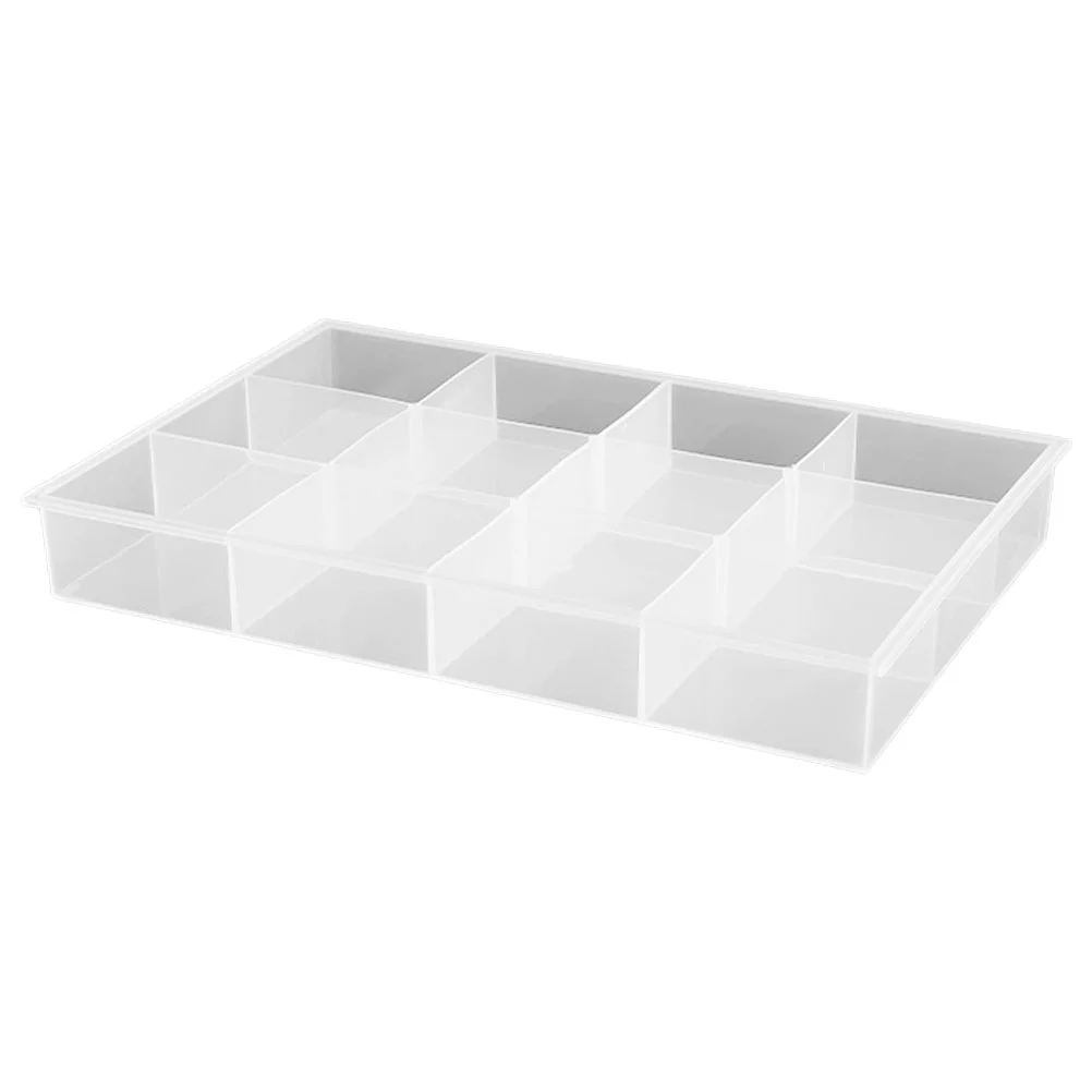 

Storage Display Box Plastic Household Jewelry Dish Tray Girds Trays Rings Case Home Makeup Organizer