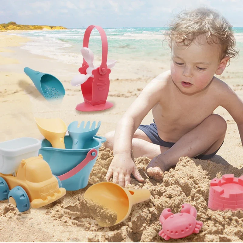 Soft Rubber Beach Toys Beach Water Play Sand Play Soft Material Summer Hot Selling Children's Water Play Toy Set 4