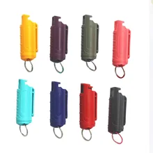 

New 20ml Plastic Reusable Pepper Spray Tank Mini Portable EDC Safety Protection Pepper Spray Outdoor Self Defense Tools