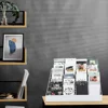 6 Tier Wire Countertop Rack Comic Book Rack Wide Tabletop Display Magazine for Book Brochure Literature Greeting Card Shelf 1