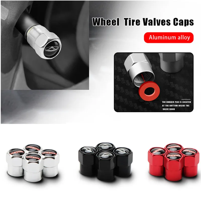 4pcs Aluminum Car Tire Wheel Valve Stem Caps For Audi A1 A2 A3 A4 A5 A6