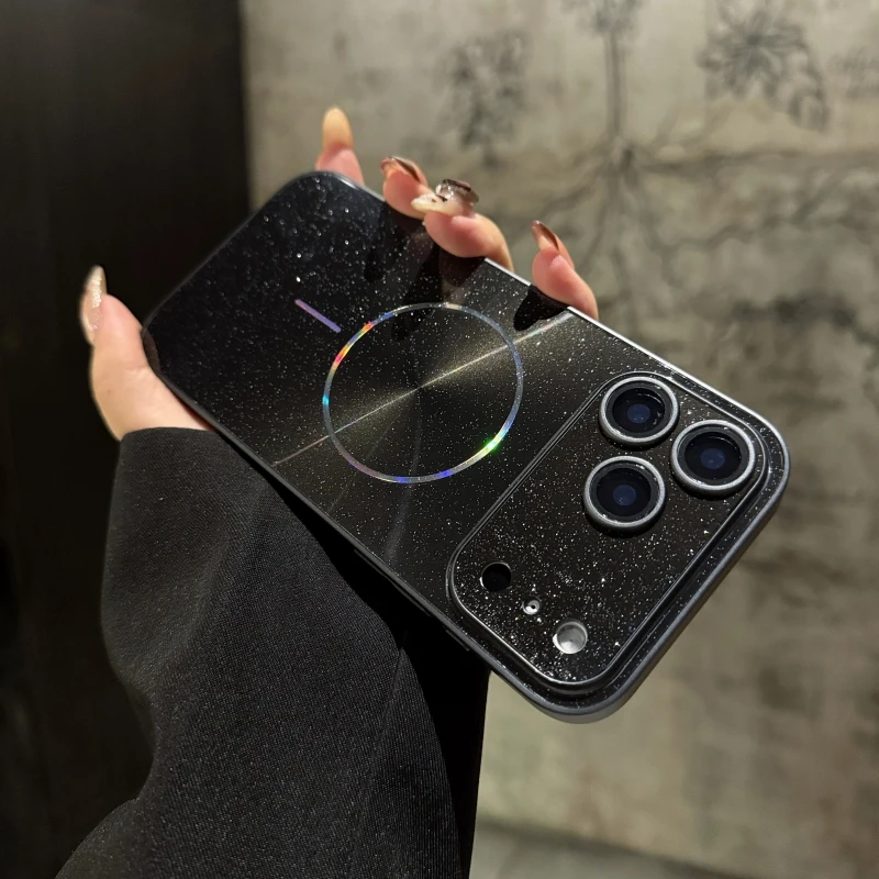 Glitter Bling Wireless Magnetic Shockproof Phone Case Cover