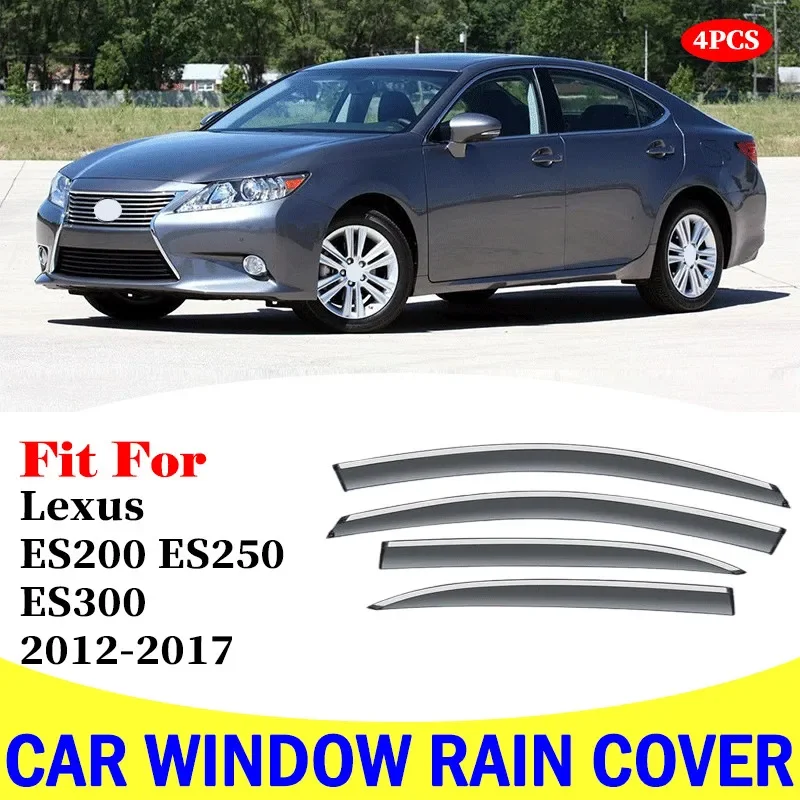 

Козырёк для окон Lexus ES200 ES300 ES250, дефлекторы от дождя, навес, отделка, крышка, наружная дождевая крышка, отделка, автомобильные аксессуары