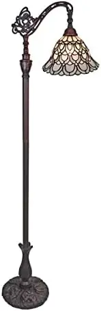

Floor Lamp Torchiere - Arched Style Peacock Floor Lamp - 62\u201D Tall Peacock Floor Stained Glass Lamp - Tiffany Floor Lamps fo