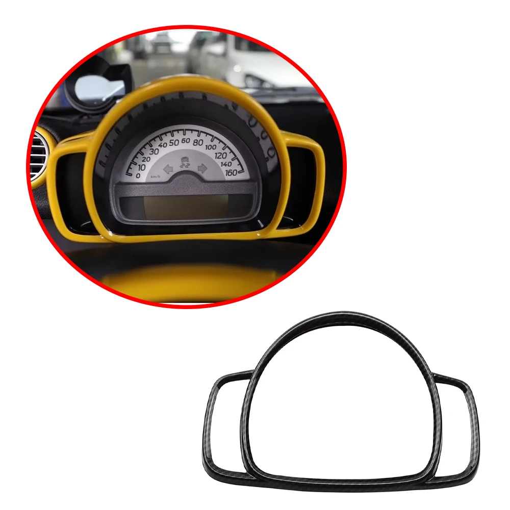 

Car Interior for Smart 451 Fortwo W451 Carbon Fiber Car Tachometer Instrument Panel Frame Moulding Sticker Interior Decoration
