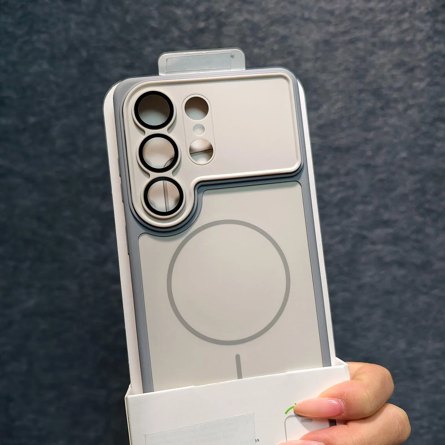 Enhanced Magnetic Glass Lens Protection Case with Large Window & Wireless Charging for Ultimate Shockproof Defense