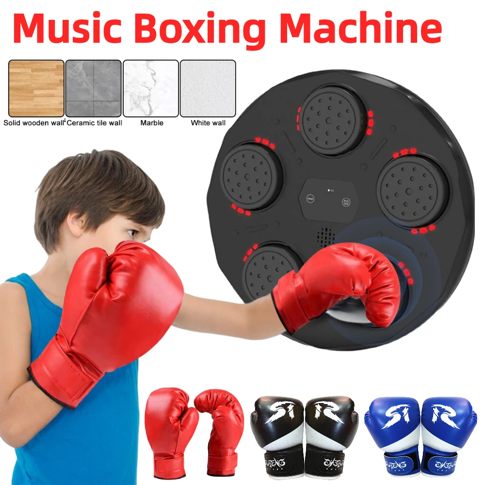 

Music Boxing Machine Smart Wall Boxing Target Training Pad USB Rechargeable Electronic Wall Target Kids Fitness Sandbags Trainer