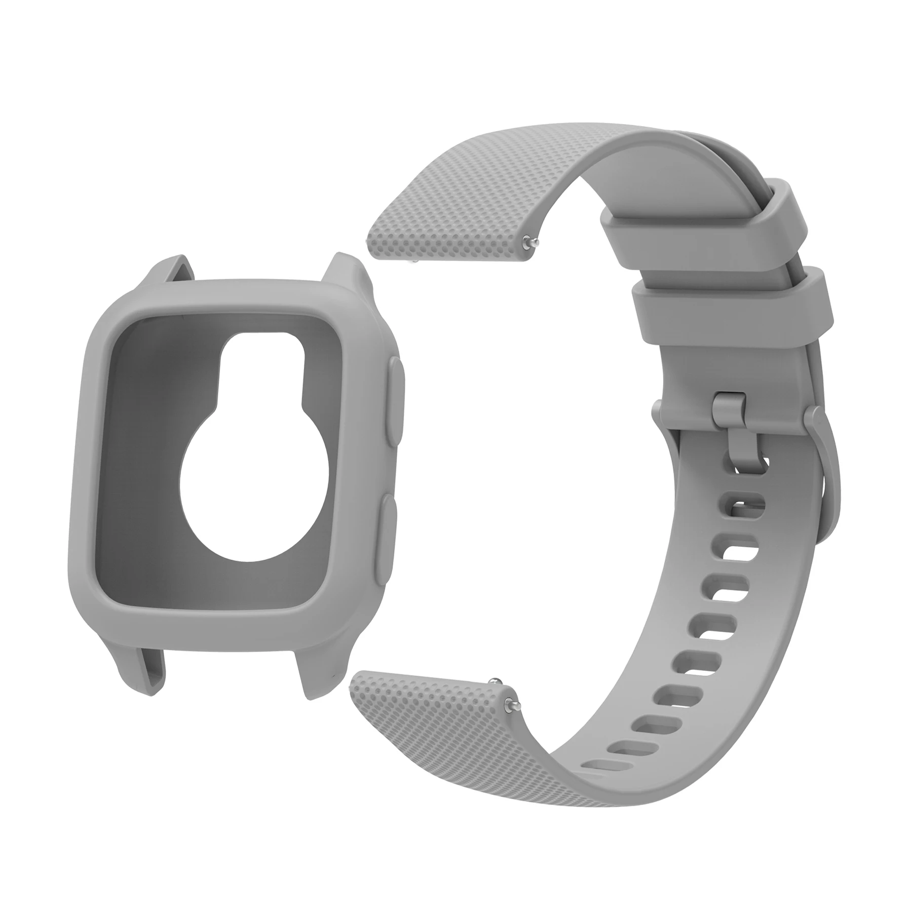 Premium Silicone 2-in-1 Watch Protector with Textured Strap