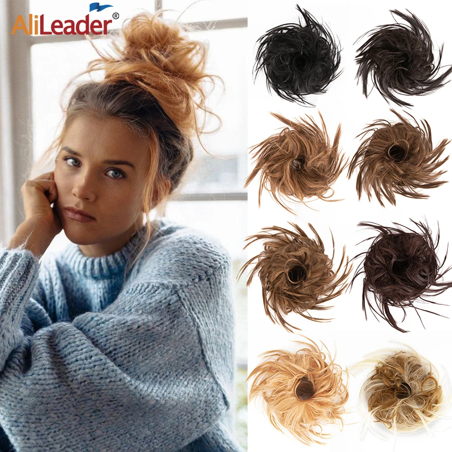 hair bun scrunchie
