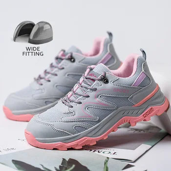 Stivali da lavoro Scarpe antinfortunistiche da costruzione Scarpe da ginnastica da lavoro da donna Scarpe protettive antiscivolo anti-sfondamento Scarpe con punta in acciaio 1
