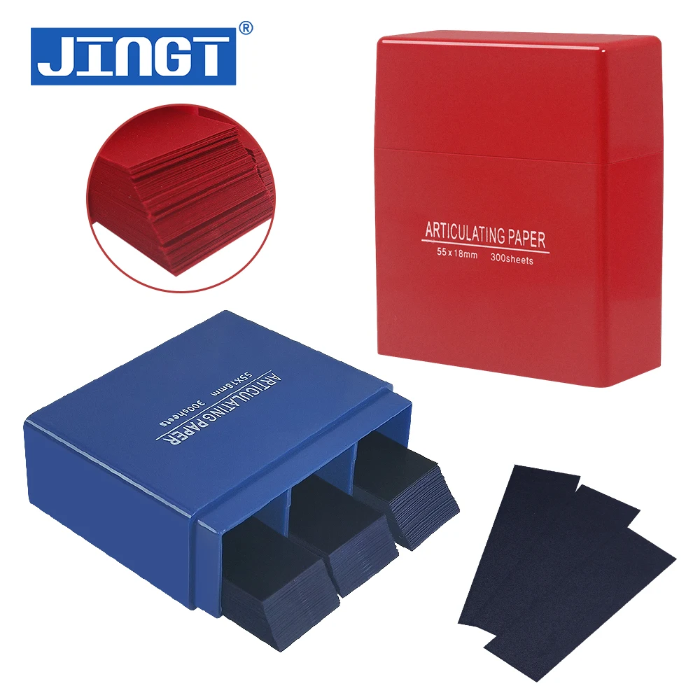 JINGT Premium Blue Articulating Paper for Dentists,300Sheet,1.0mm,Jaw