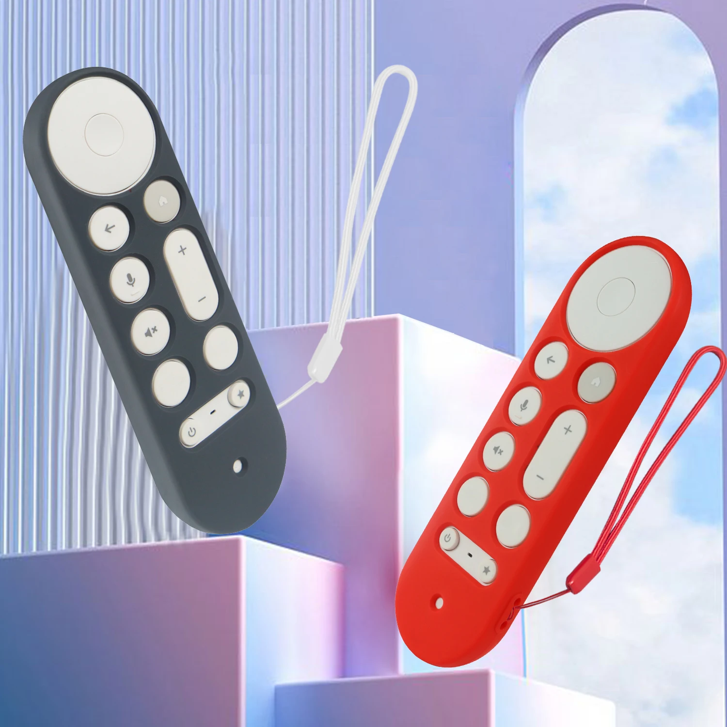 Silicone Remote Controller Cases Protective Covers For Google TV Streamer 4K TV for Google GY3LE Remote Controll