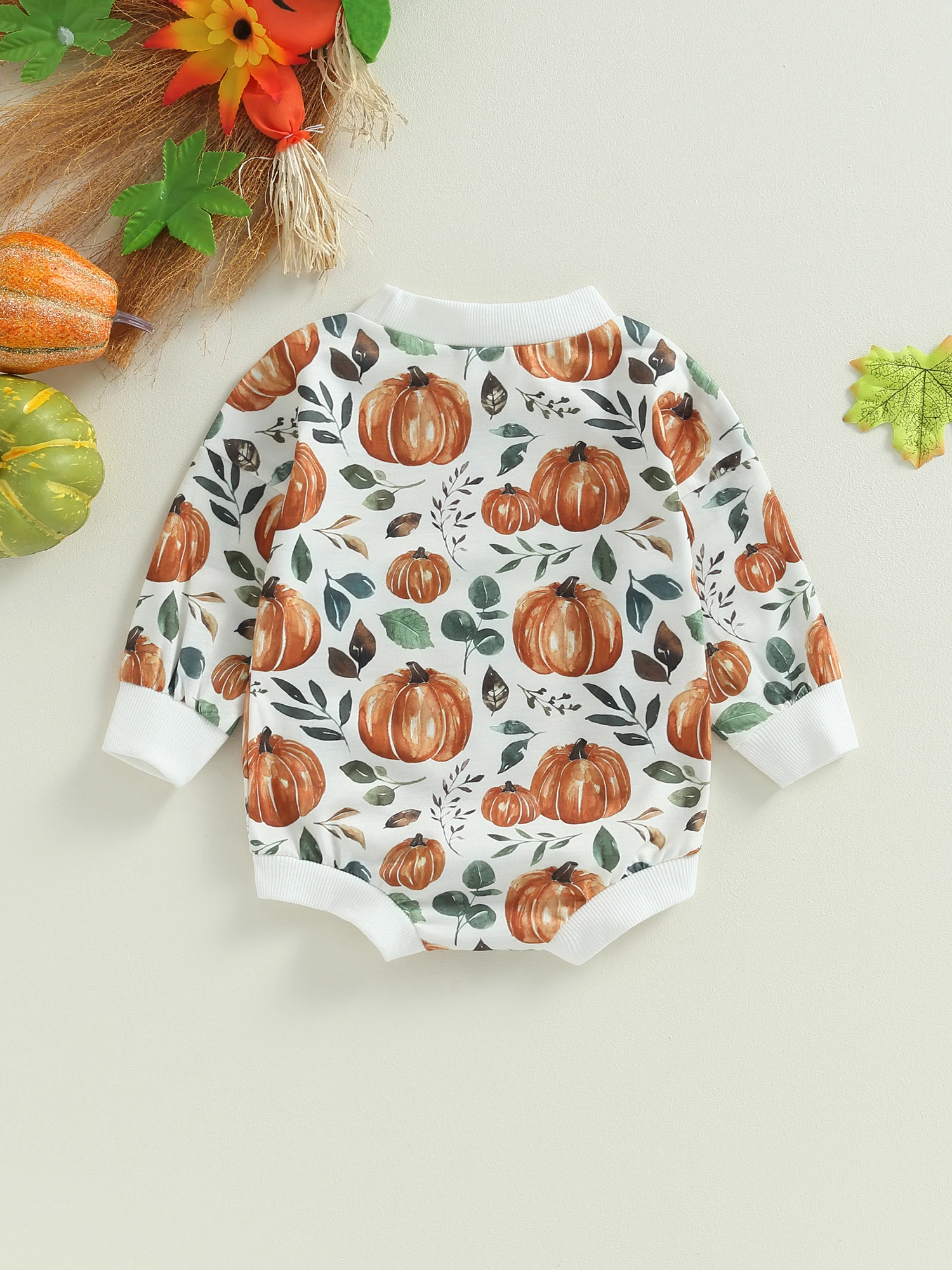

Adorable Toddler Halloween Costume Pumpkin Oversized Sweater Romper Pullover Top - Perfect for Fall Festivities and Cute