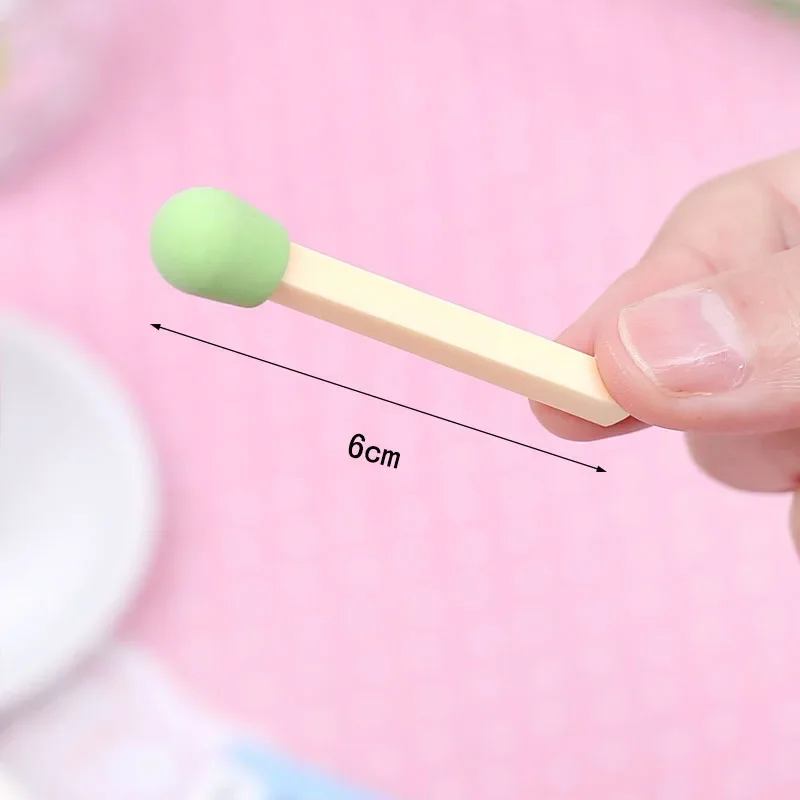 A Box Matchstick shape Cute Kawaii Matches Eraser Colored for Kids Students Creative Item Gift