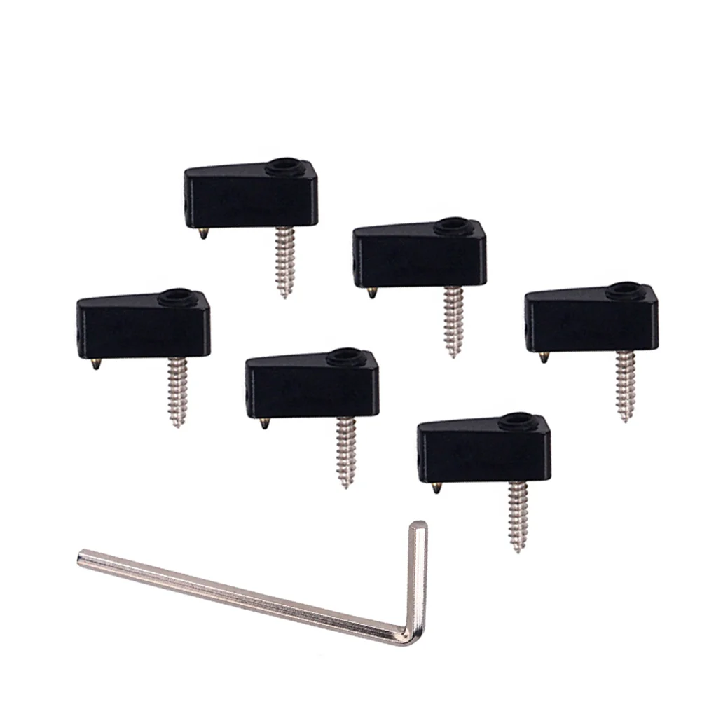 

Запорная гайка Tremolo, Металлическая черная треугольная запорная гайка тремоло, запчасти для гитары, для музыкального инструмента