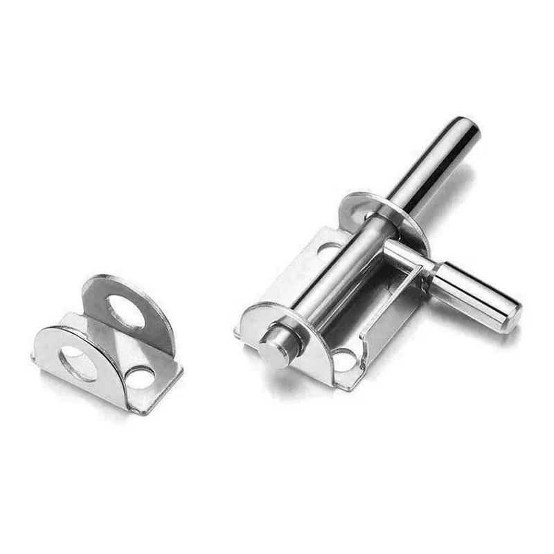 Door Latch 304 Stainless Steel Door Latch Small Mini Solid Sliding Bolts Latch Hasp Home Hardware Gate Safety Toilet Door Lock