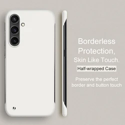 Luxury Borderless Candy Color Hard PC Ultra-Thin Matte Phone Case for S23 (White)