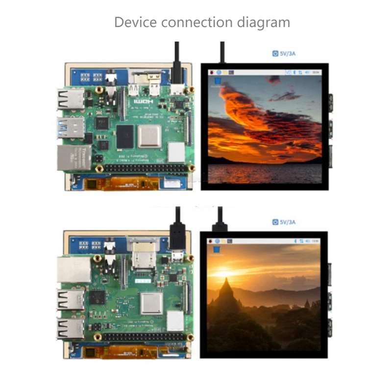 Waveshare 4.0 ġ ġ ũ ÷ IPS LCD  ȭ 720X720   ġ г,   ø Jetson Nano
