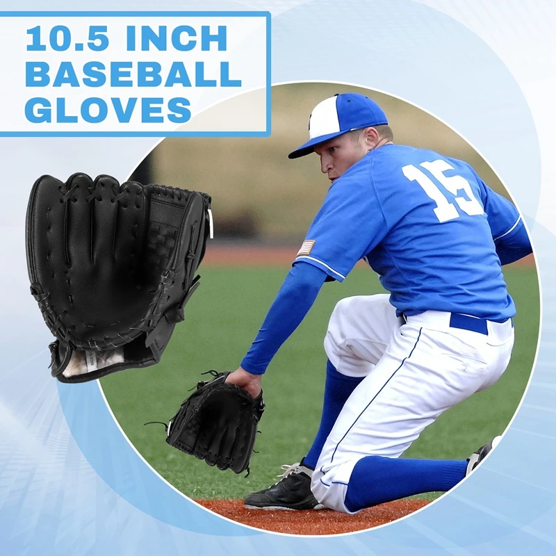 Sports 2 Colors Baseball Glove Softball Right Hand For Adult Train