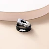 Yin Yang Bat Stainless Steel Couple Rings Punk Black Silver Color Vampire Ring For Women Men Halloween Jewelry 4