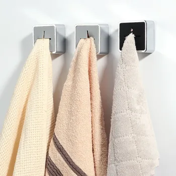 Gancio per porta con gancio per asciugamano in silicone da 2 pezzi per cucina, bagno, organizer salvaspazio 1