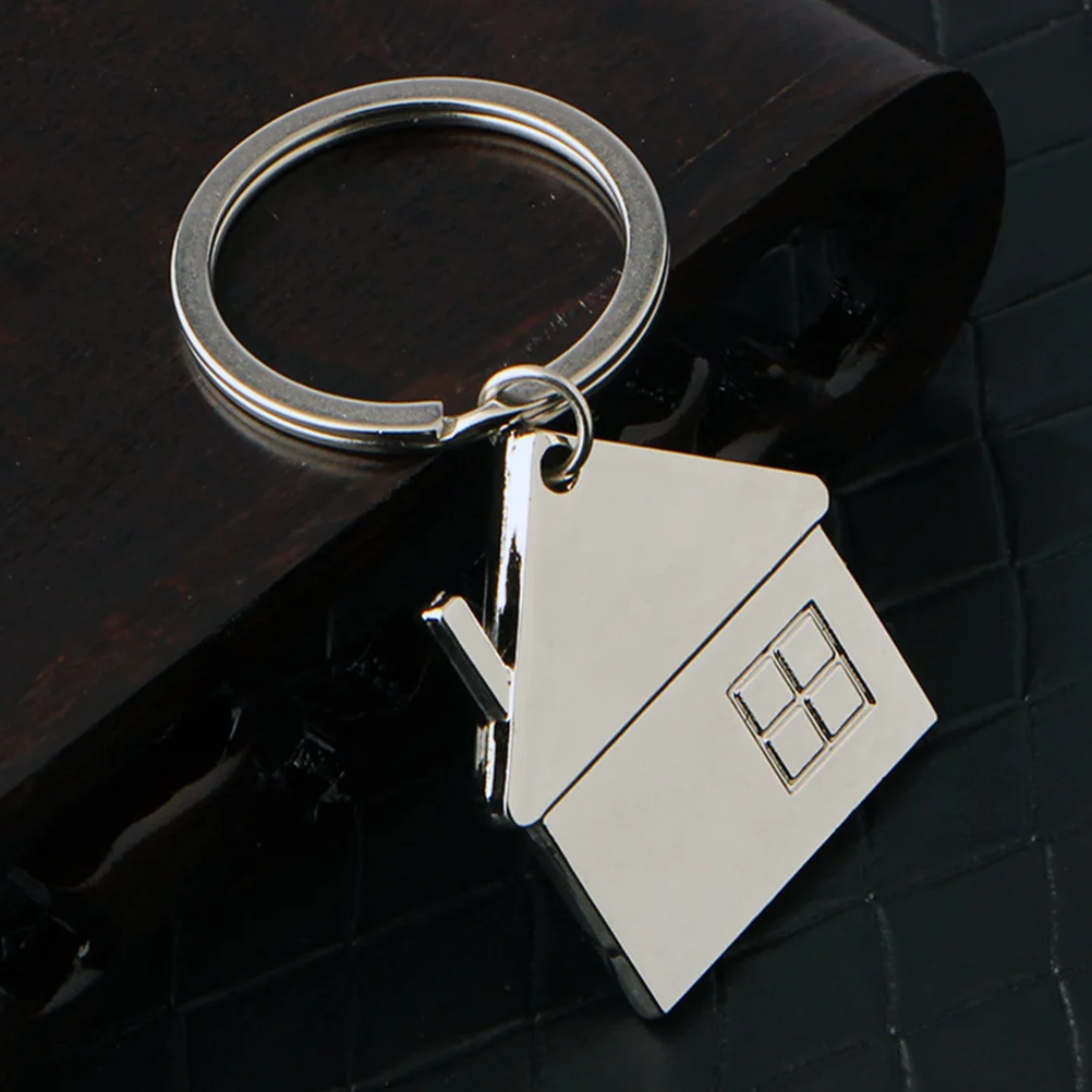 

House Key Chains House Pendant Keychains Housewarming Keychain Gift Pendant Keychain Metal Keyring Housewarming Gift