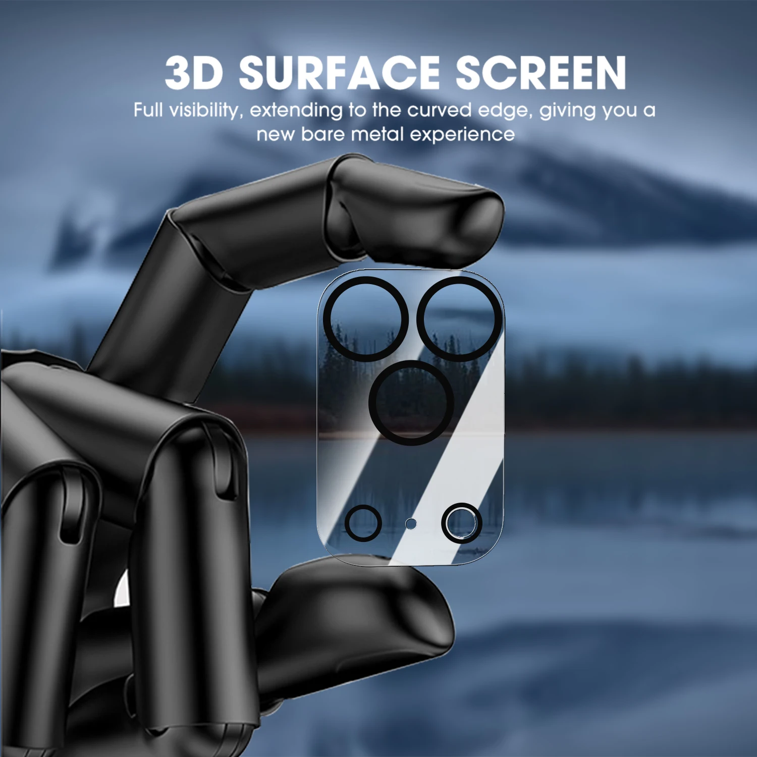 6-in-1 Tempered Glass Screen and Lens Protector with 9H Hardness