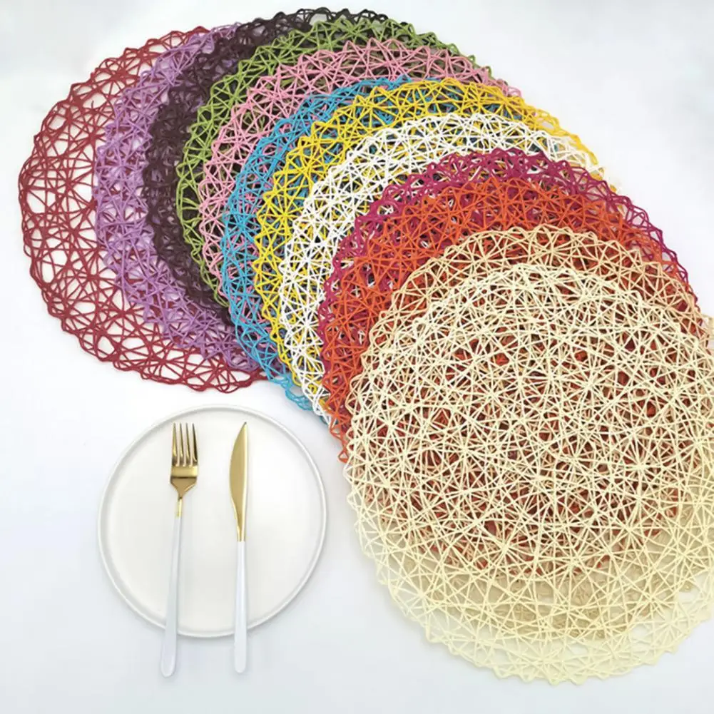 Kitchen-Bowl-Mat-Table-Hand-Woven-Paper-Rope-Cushion-Home-Table ...